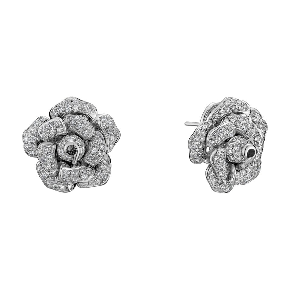 Diamond earrings Scheherazade Flower