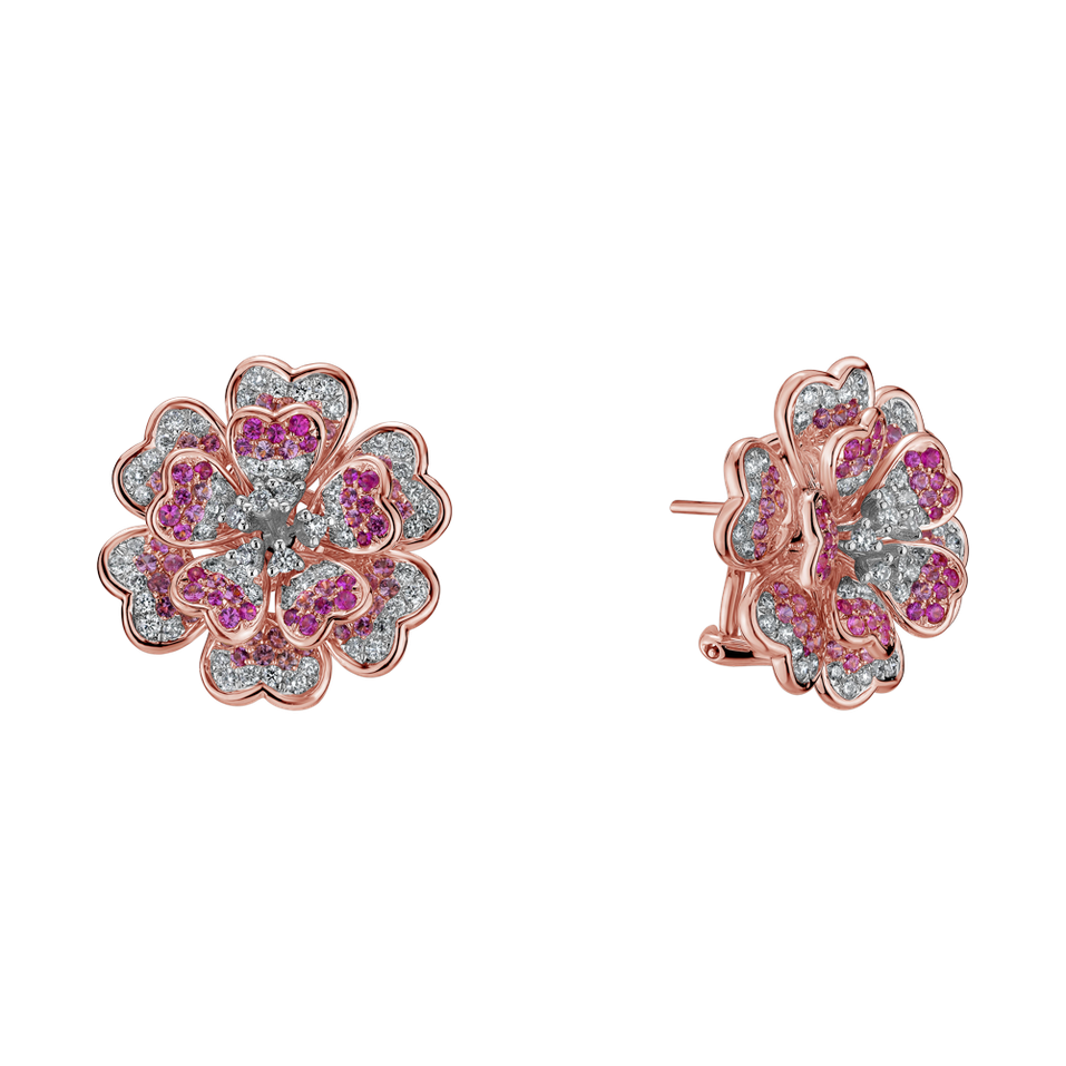 Diamond earrings and Sapphire Movie Star