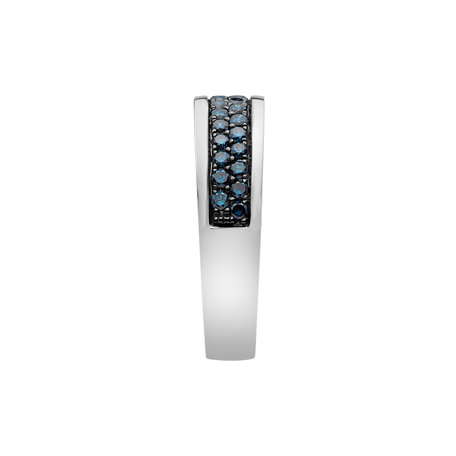 Ring with blue diamonds Corene