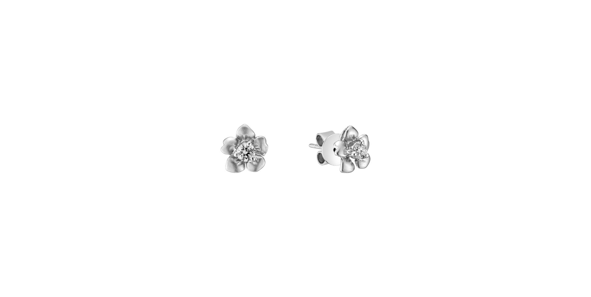 Diamond earrings Blooming Simplicity