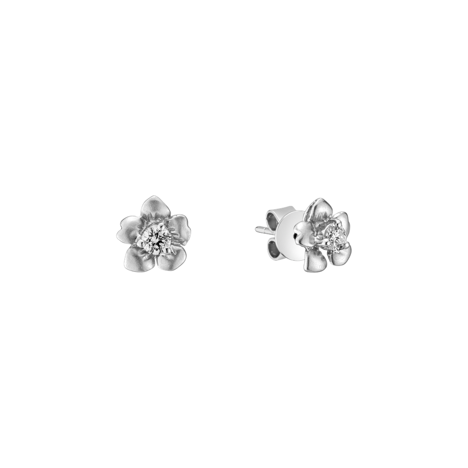 Diamond earrings Blooming Simplicity