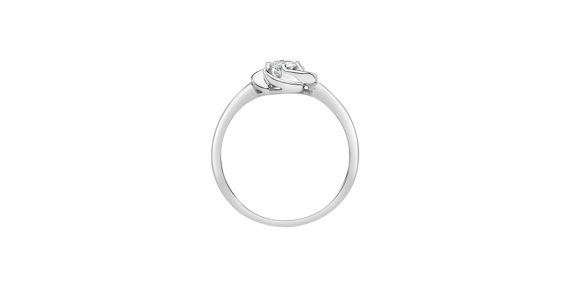 Diamond ring Minimalist Flower
