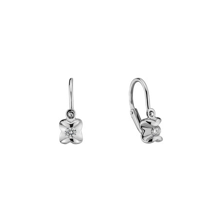 Children's diamond earrings Cute Charm