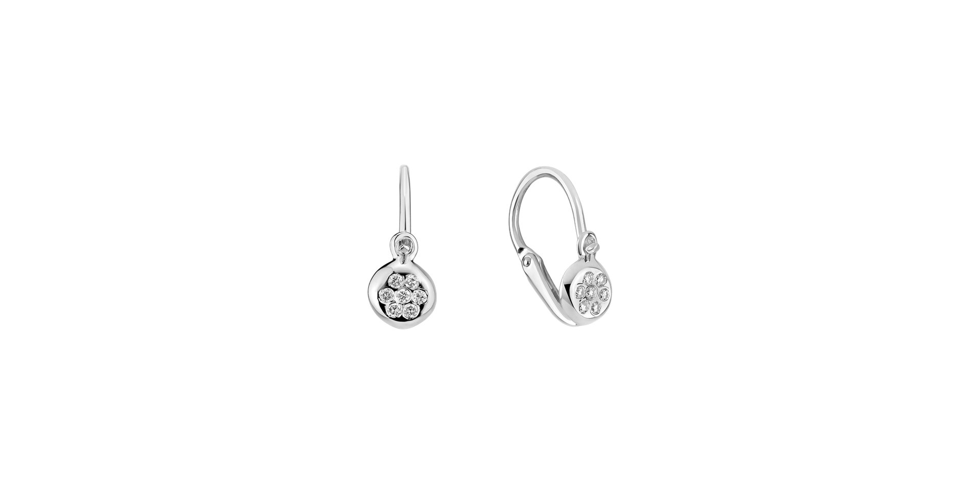 Children's diamond earrings Angel Galaxy