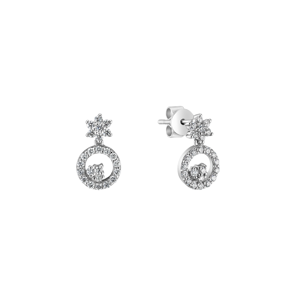 Diamond earrings Delicate Snow