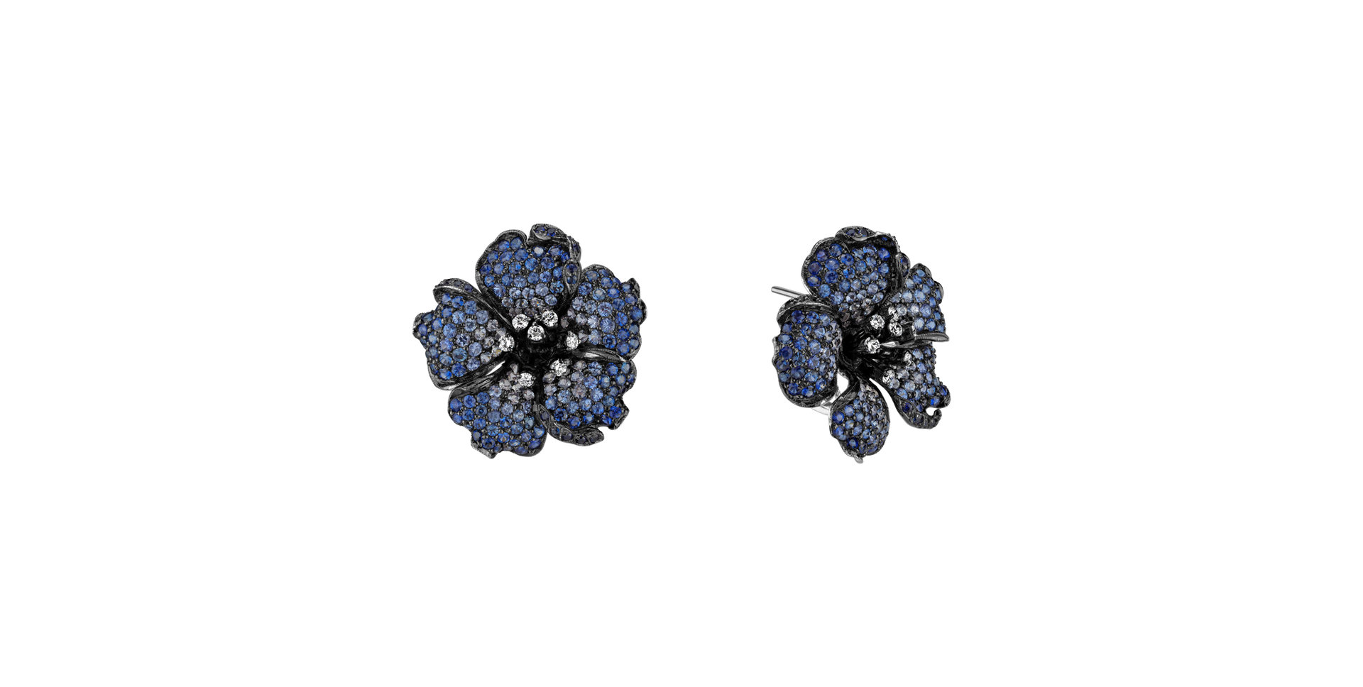 Diamond earrings and Sapphire Cardinal de Richelieu