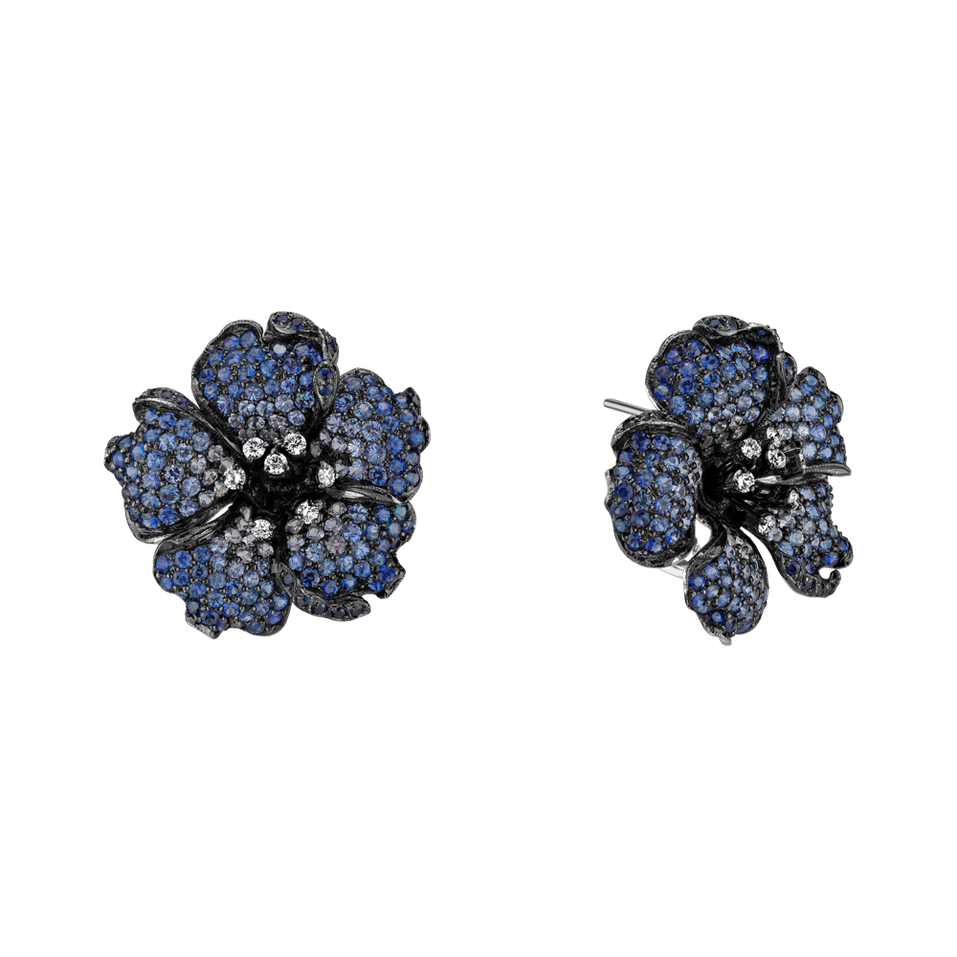 Diamond earrings and Sapphire Cardinal de Richelieu