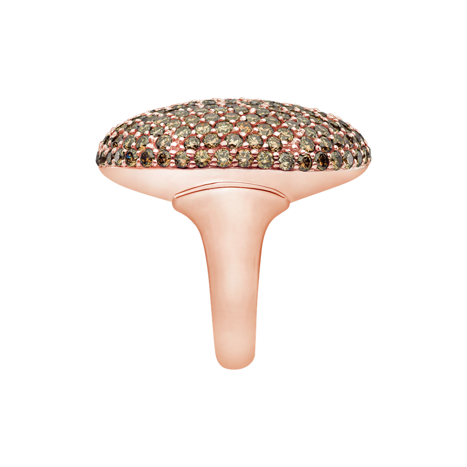 Ring with brown diamonds Daring Sunset