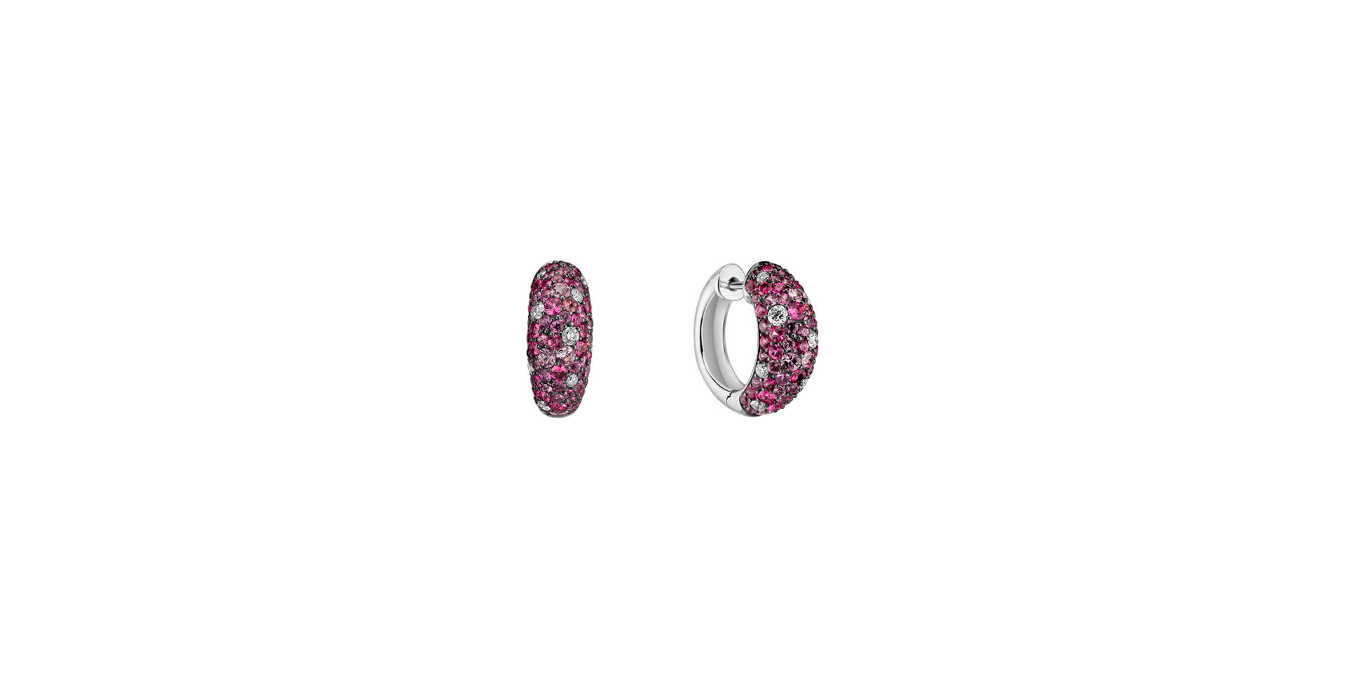 Diamond earrings, Sapphire and Spinel Galaxy Fantasy