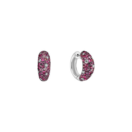 Diamond earrings, Sapphire and Spinel Galaxy Fantasy