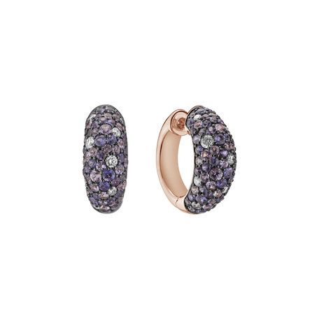 Diamond earrings and Sapphire Galaxy Fantasy