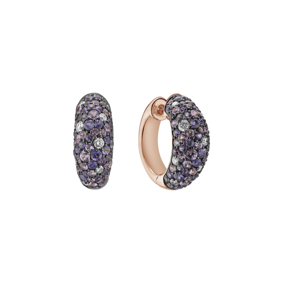 Diamond earrings and Sapphire Galaxy Fantasy