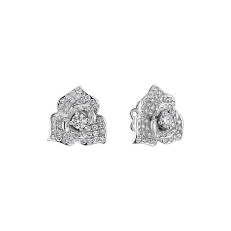 Diamond earrings Midnight Orchid