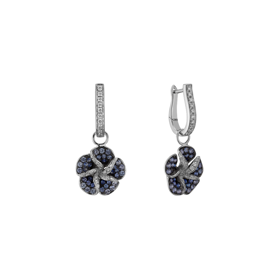 Diamond earrings and Sapphire Carrousel