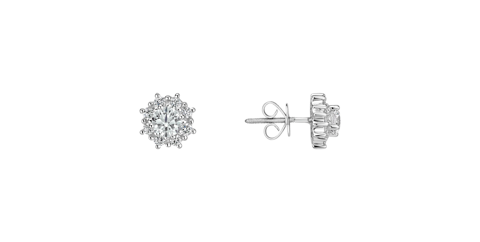 Diamond earrings Glossy Sun