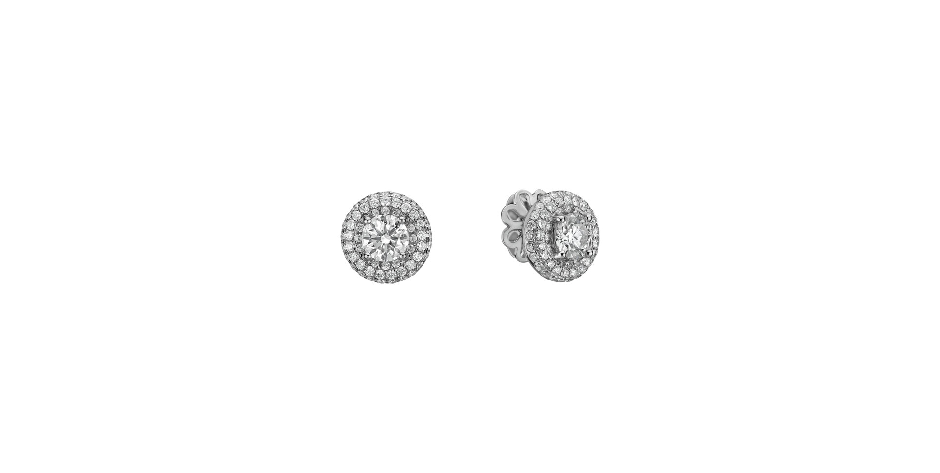 Diamond earrings Luxurious Sun