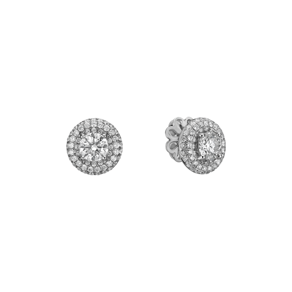 Diamond earrings Luxurious Sun