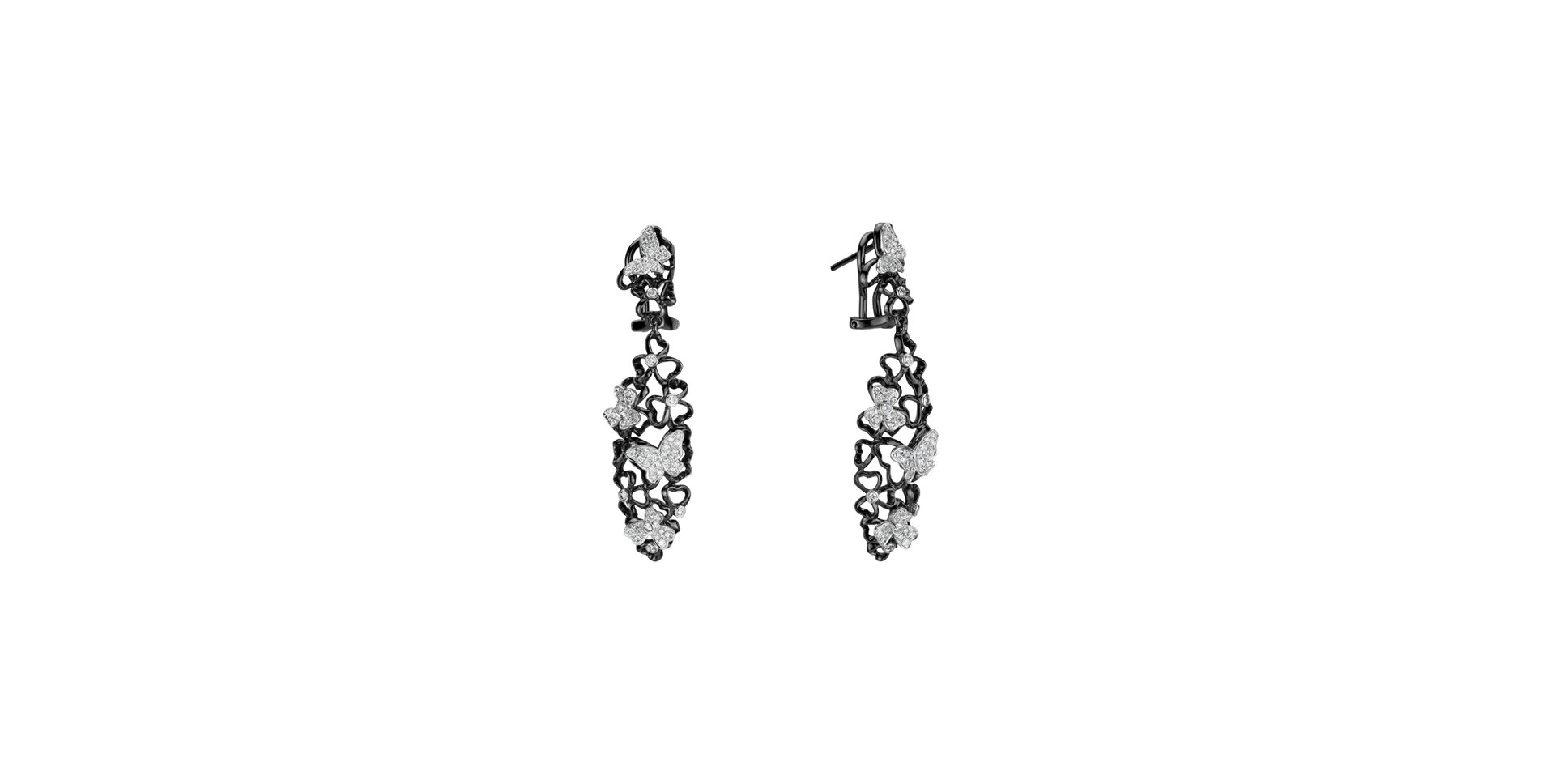 Diamond earrings Butterfly Constellation