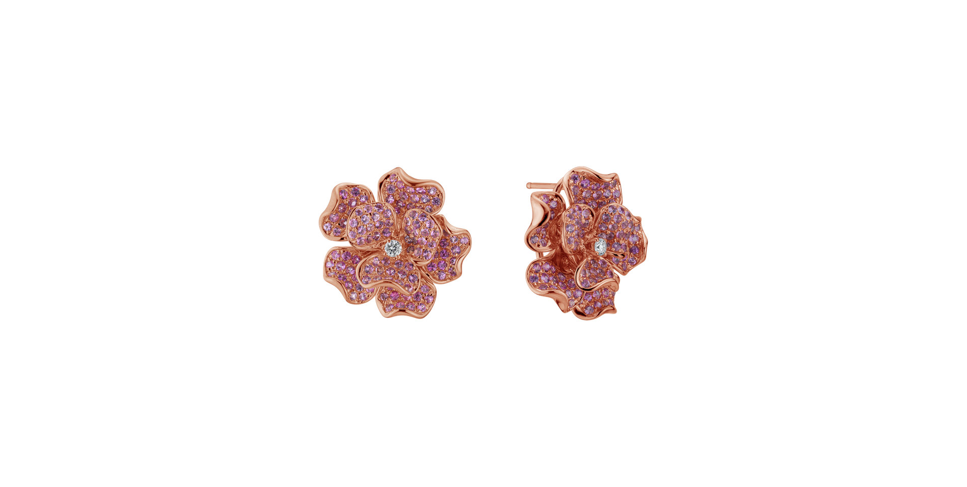 Diamond earrings and Sapphire Vogue