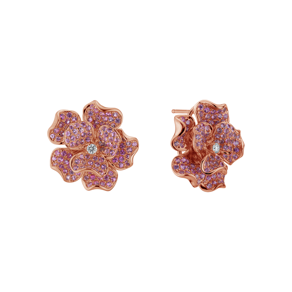 Diamond earrings and Sapphire Vogue