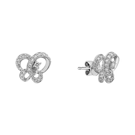 Diamond earrings Happy Butterflies