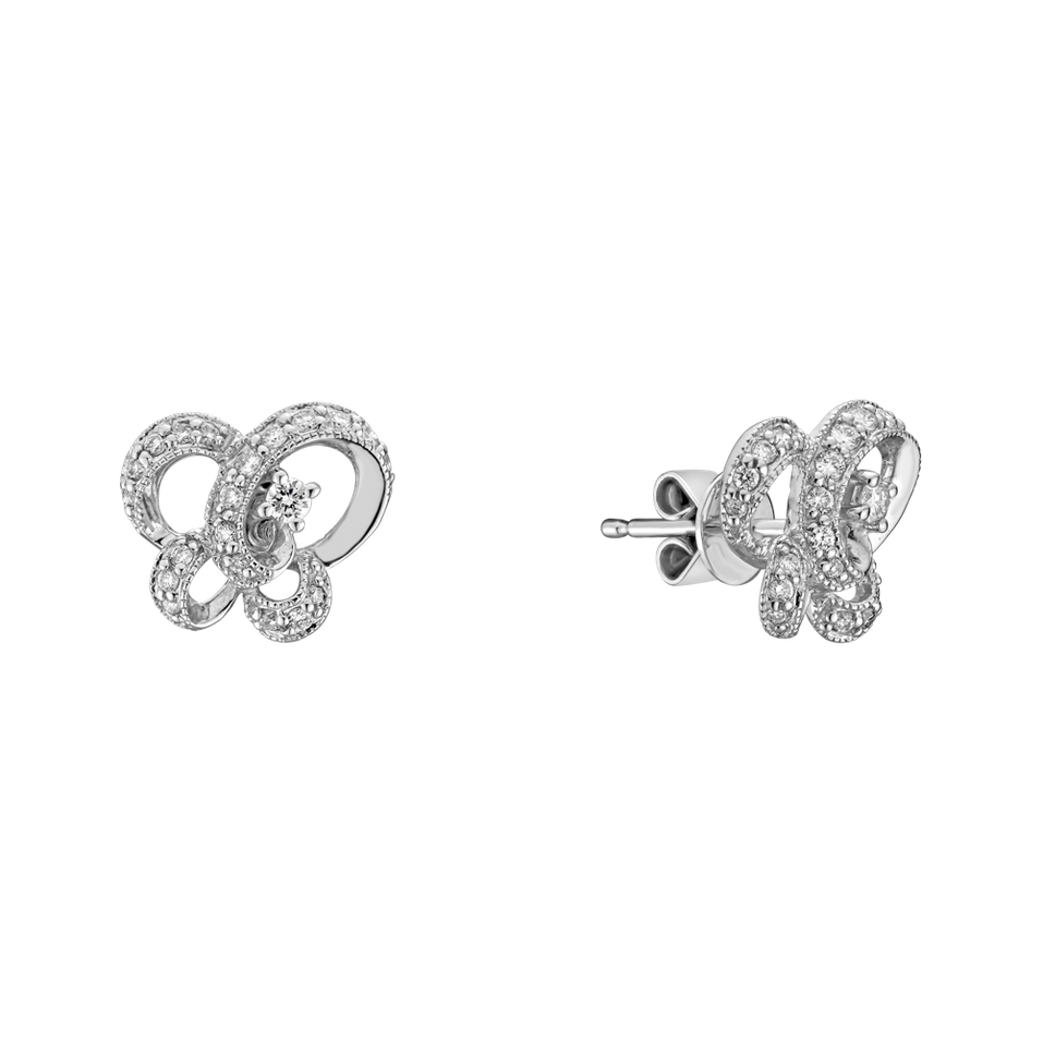 Diamond earrings Happy Butterflies