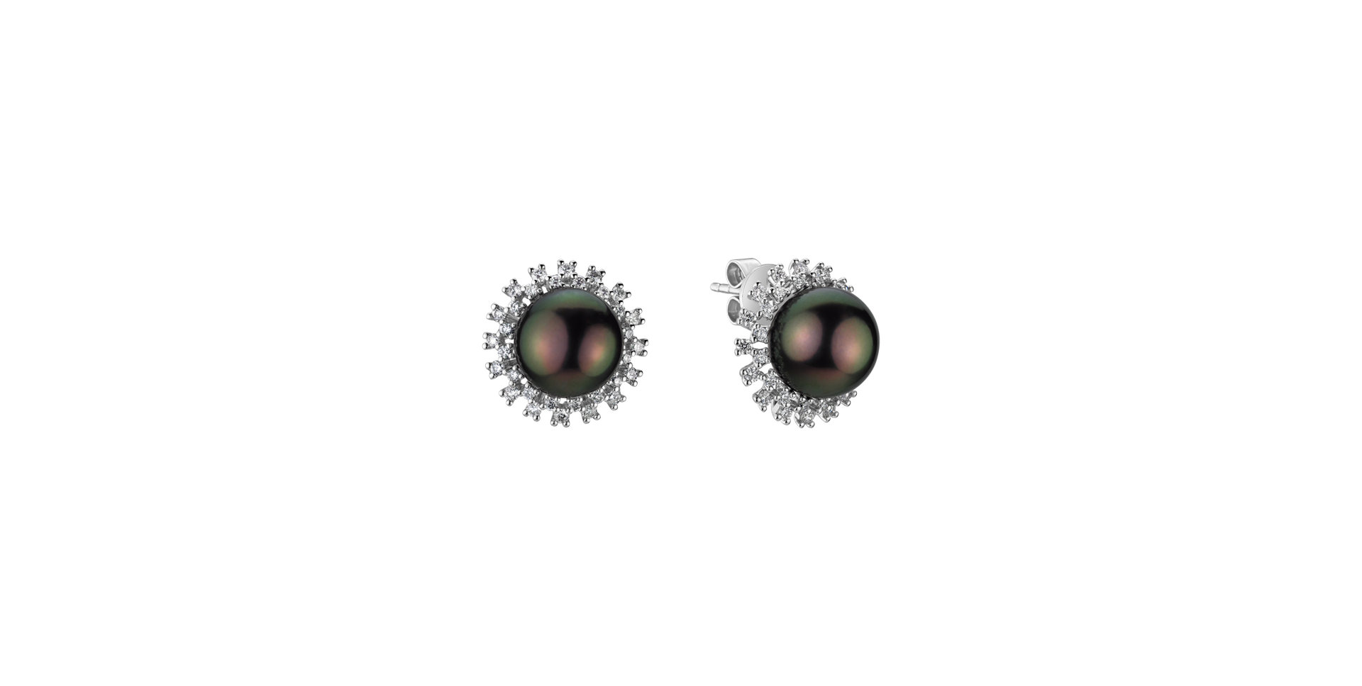 Diamond earrings with Pearl Seaside Dream