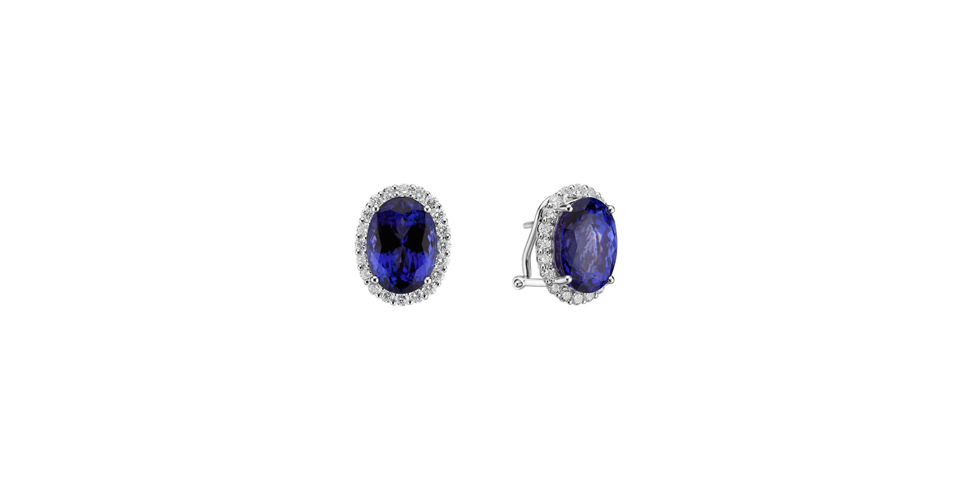 Diamond earrings with Tanzanite Everleigh