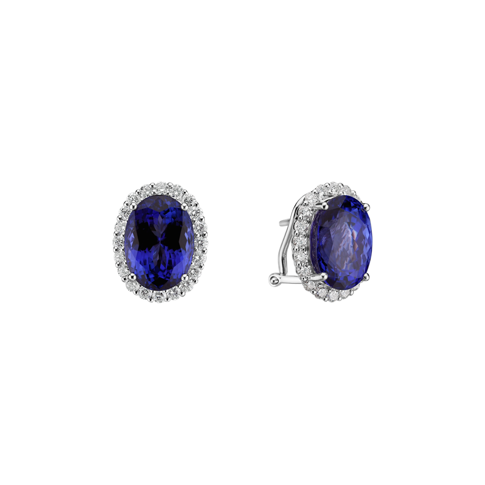 Diamond earrings with Tanzanite Everleigh