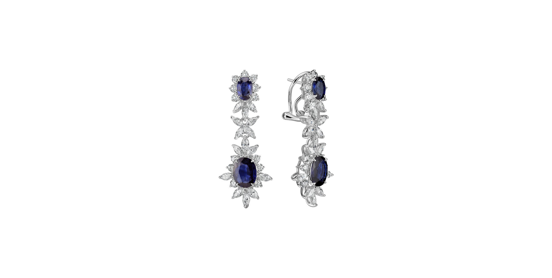 Diamond earrings and Sapphire Countess Heaven