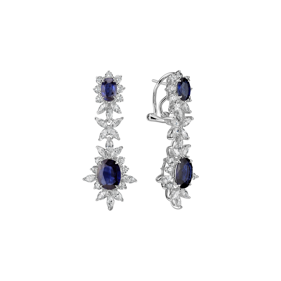 Diamond earrings and Sapphire Countess Heaven