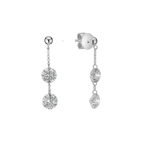 Diamond earrings Moonlight Waterfall