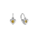 Children's earrings with Citrine Eternal Love3