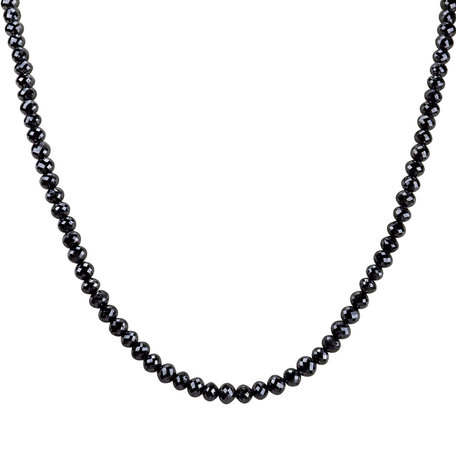 Necklace with black diamonds Moonlight Sophie