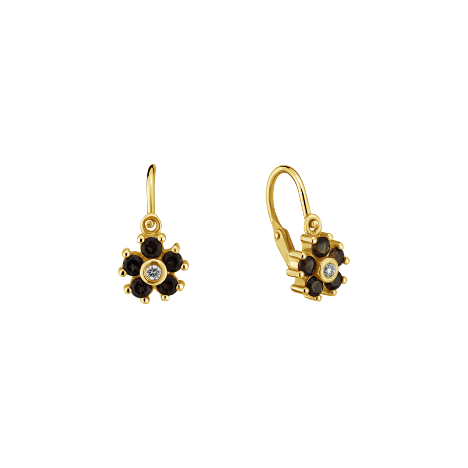 Children's diamond earrings and Quartz Diamond Emotion