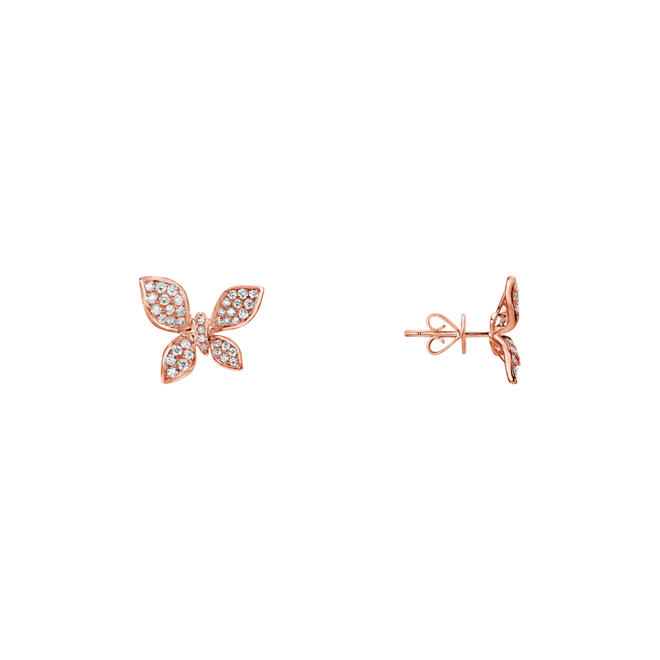Diamond earrings Hello Butterfly