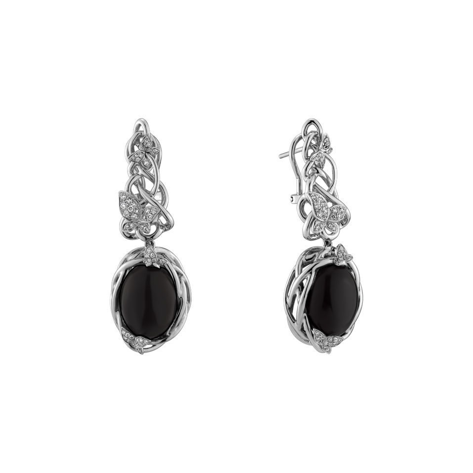 Diamond earrings with Moonstone Balance Sheet