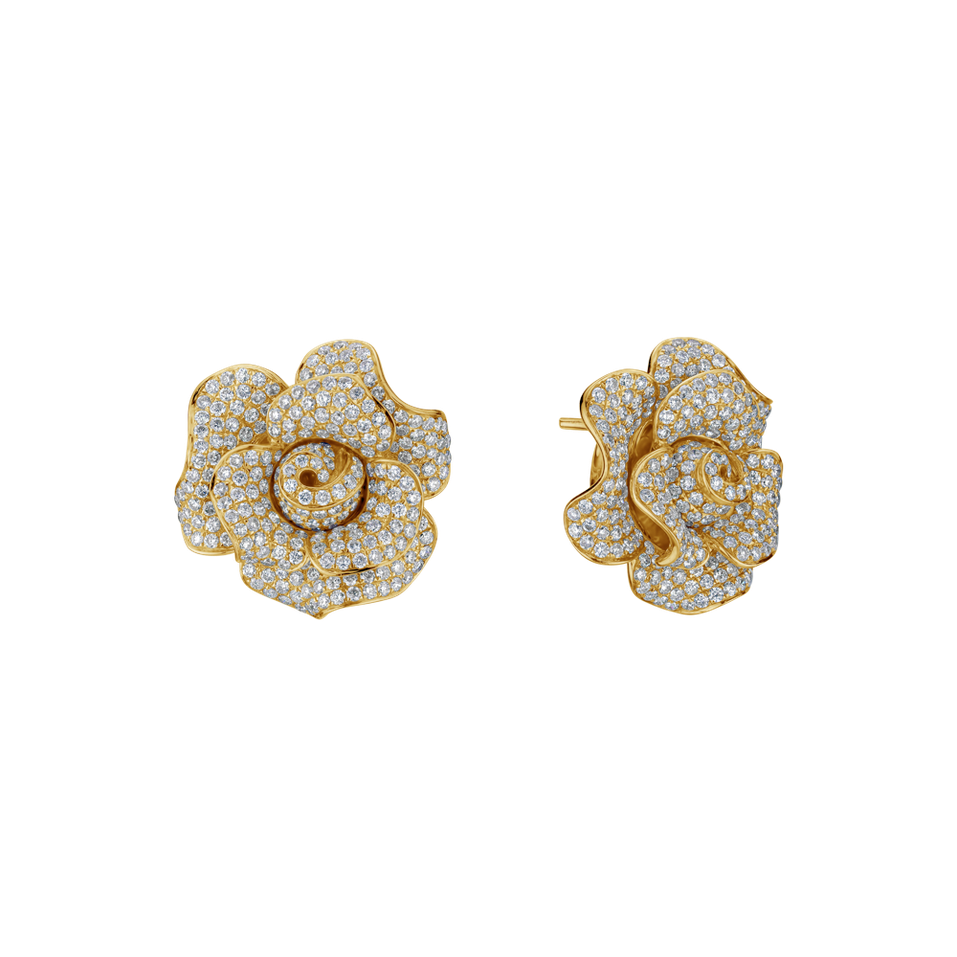 Diamond earrings Flower Treasure