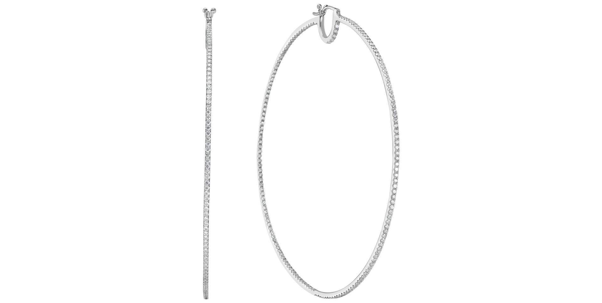 Diamond earrings Delicate Line