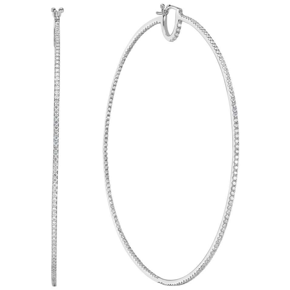 Diamond earrings Delicate Line