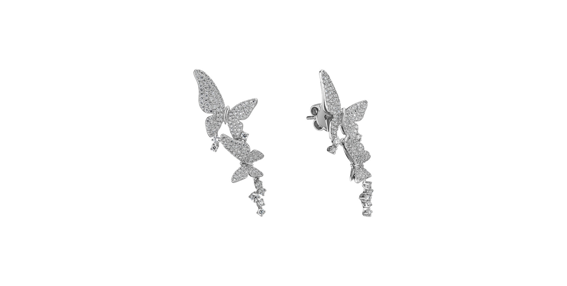 Diamond earrings Eminence of Butterfly