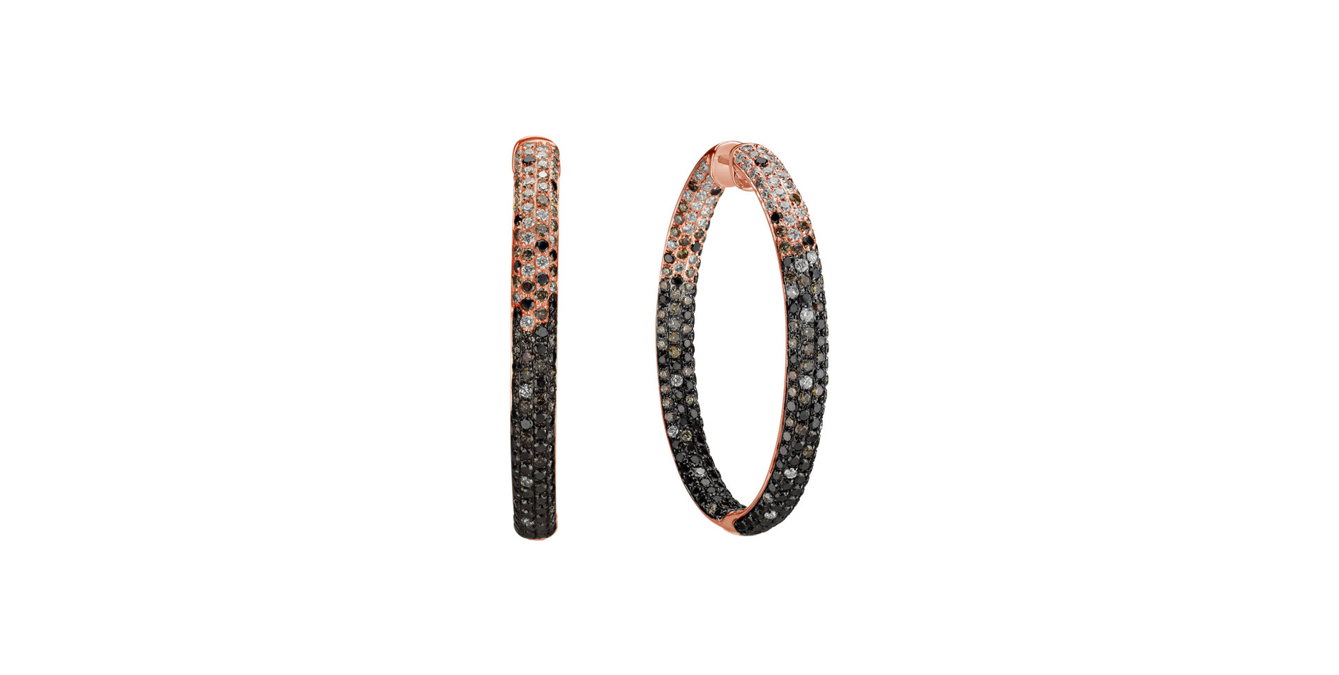 Earrings with coloured diamonds Galaxy Sin