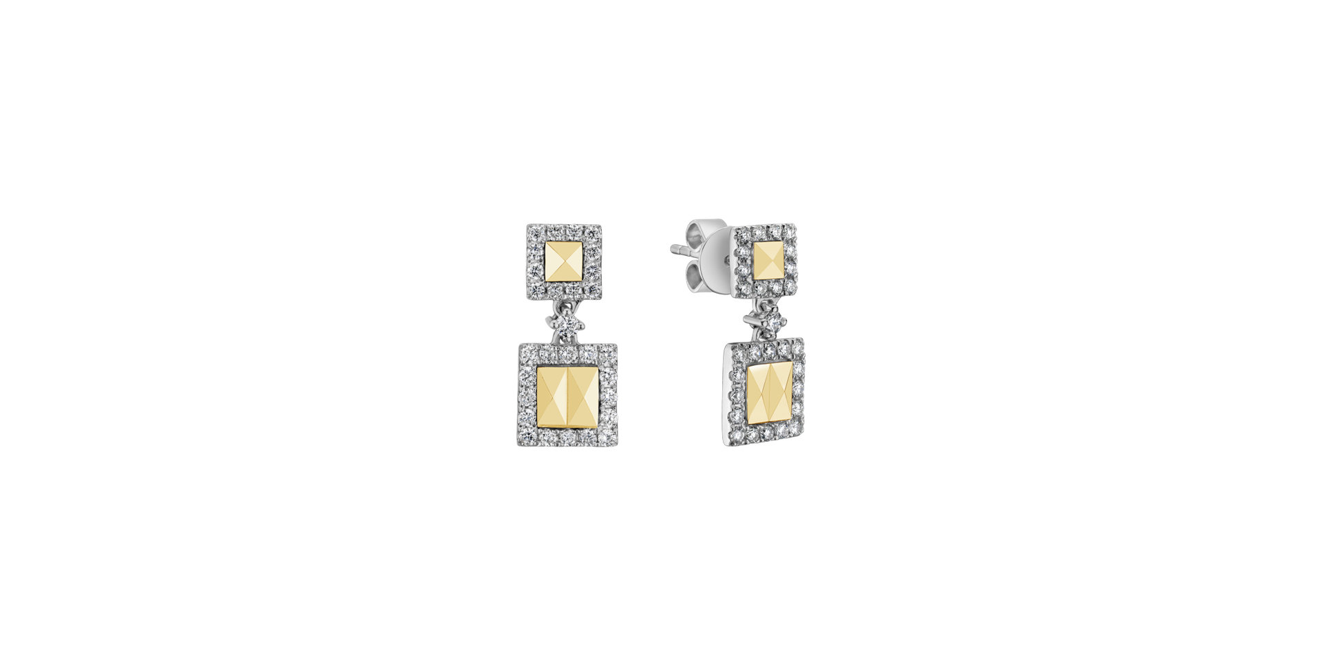 Diamond earrings Geometry Romance