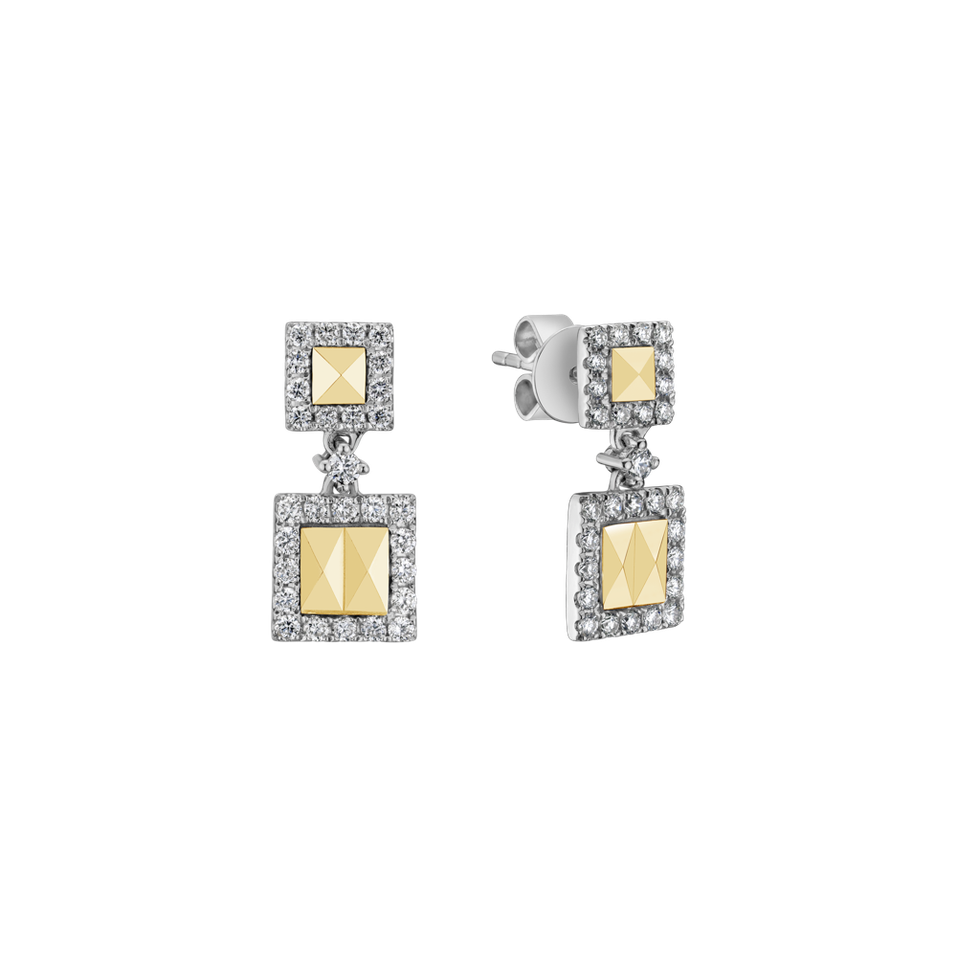 Diamond earrings Geometry Romance