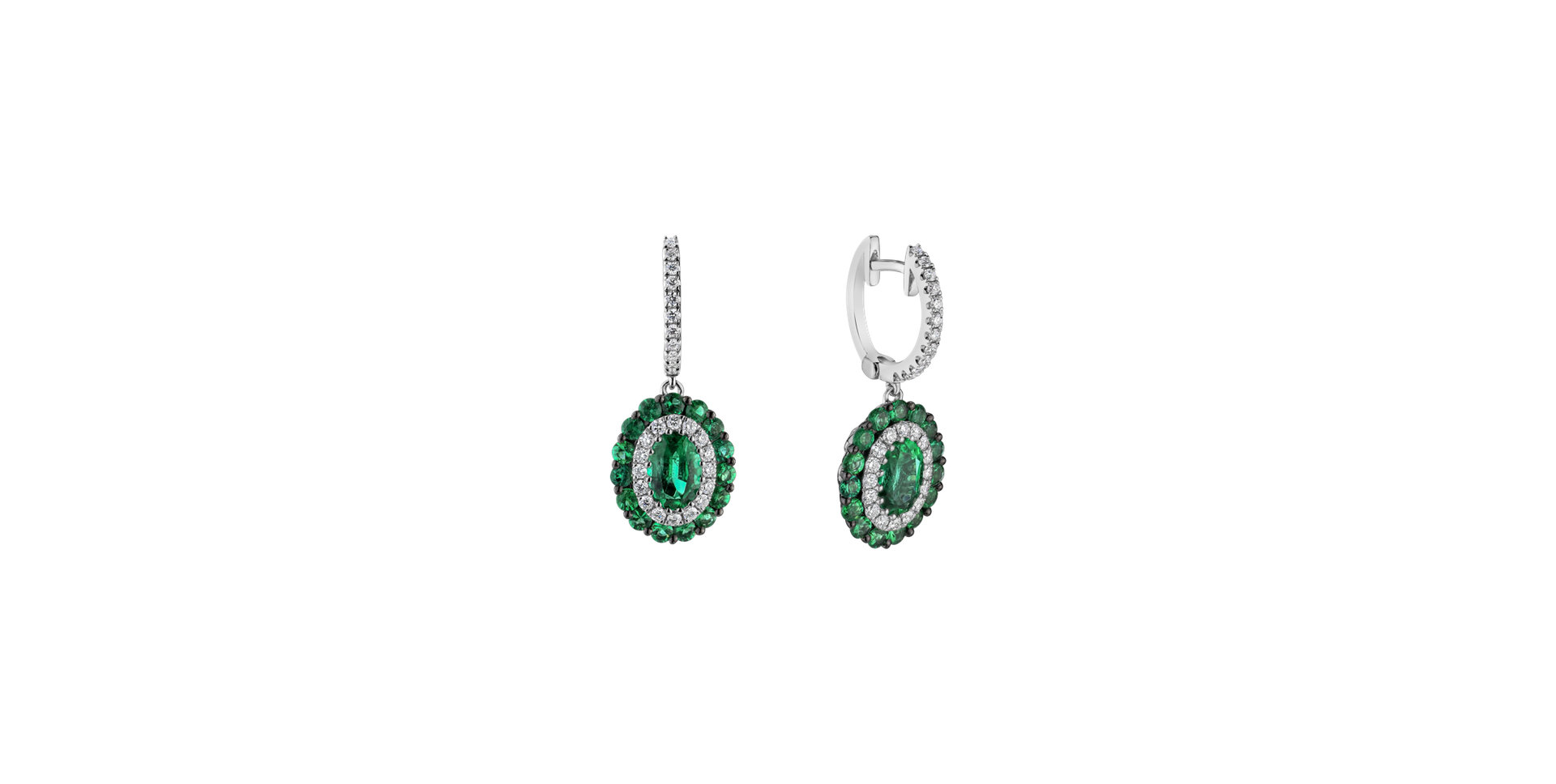 Diamond earrings and Emerald Courage