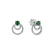 Diamond earrings with Emerald Confidence Sparkle3