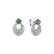Diamond earrings with Emerald Whimsical Wonder3