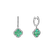 Diamond earrings and Emerald Sparkling Luck3