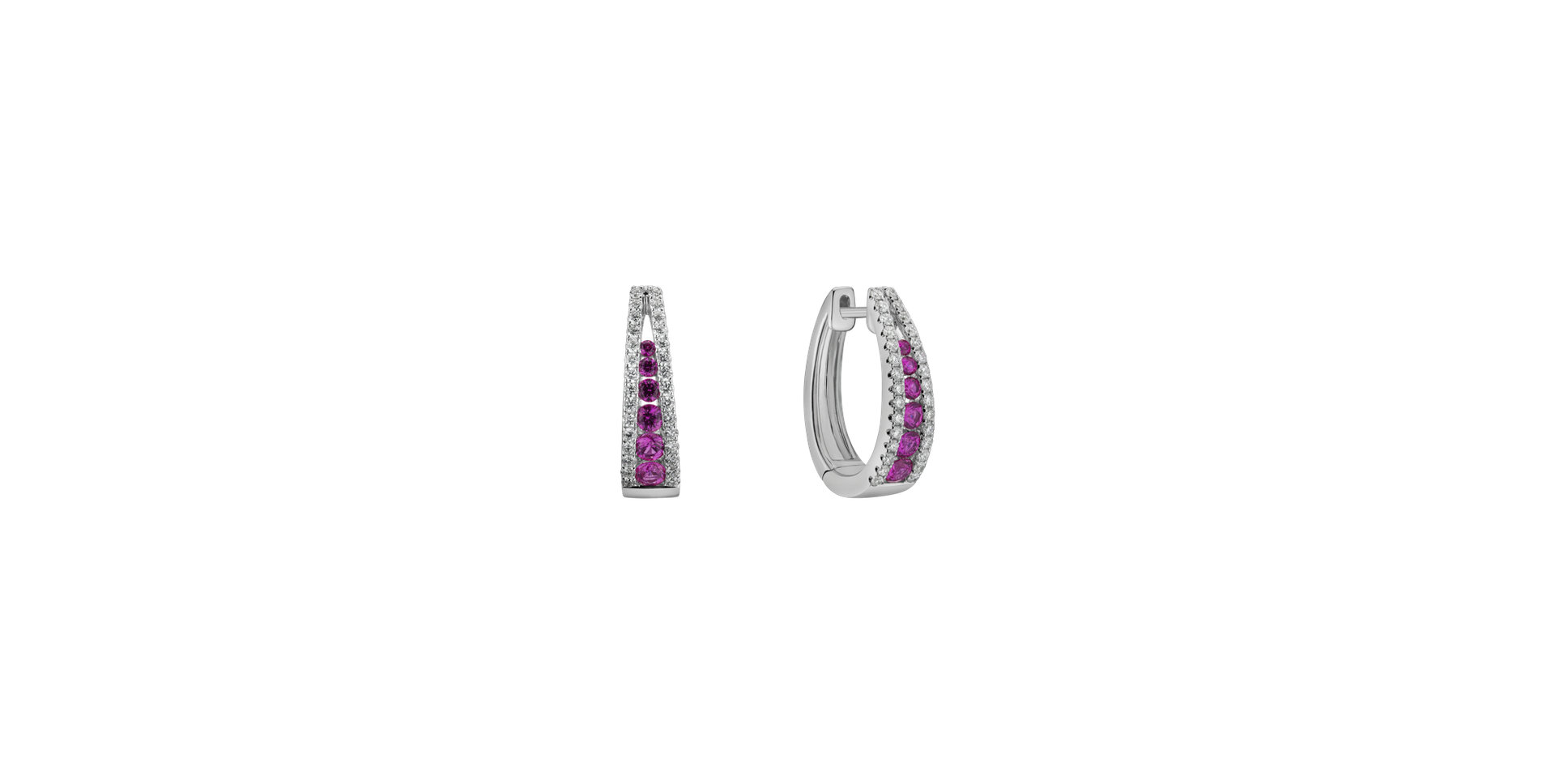 Diamond earrings and Sapphire Nanina
