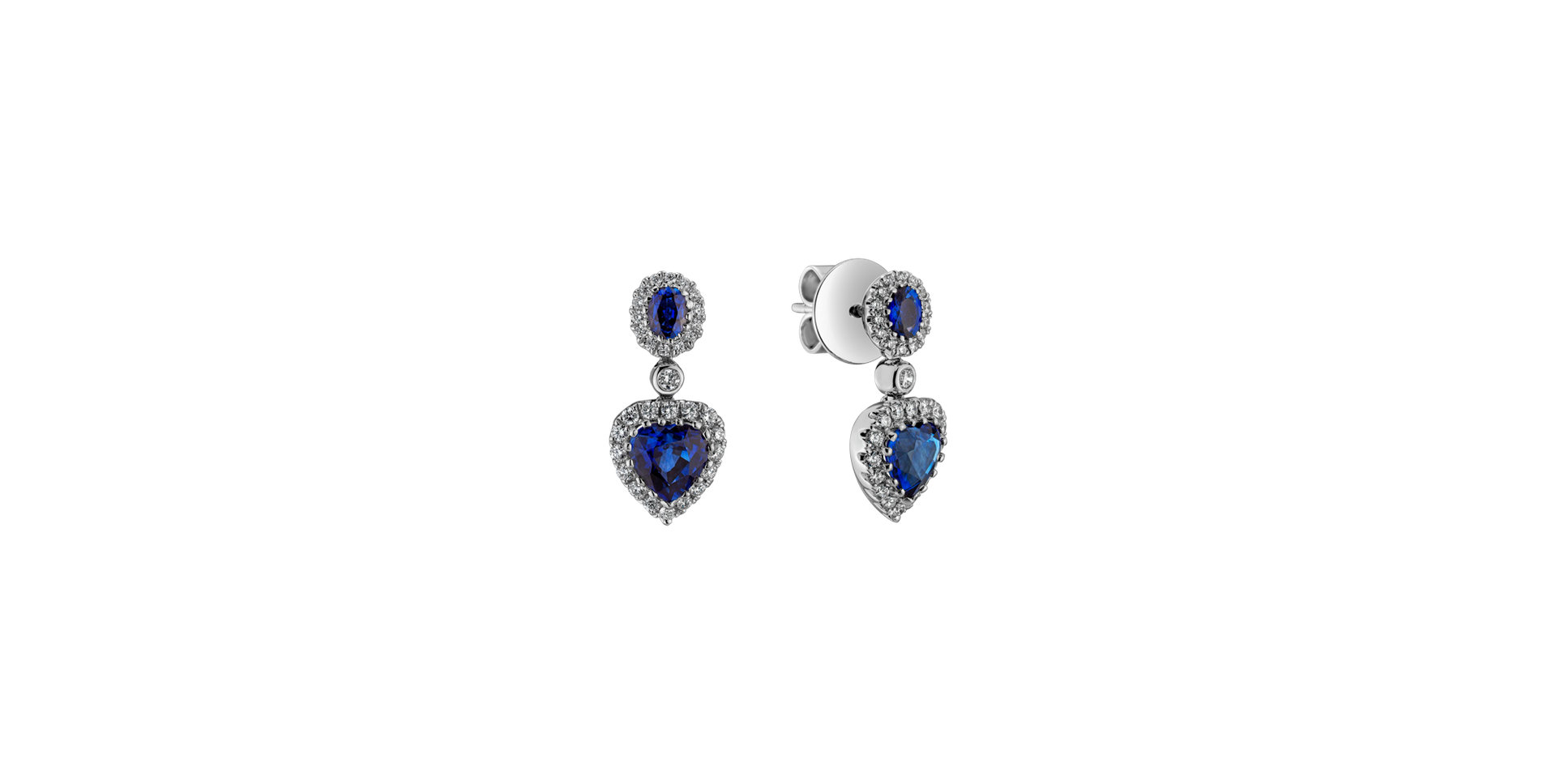 Diamond earrings and Sapphire Lavish Amour